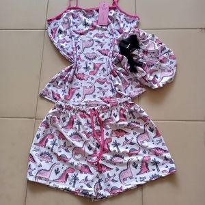 Sleep wears with matching hair bonnets